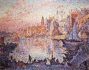 Paul Signac The Port of Saint-Tropez painting